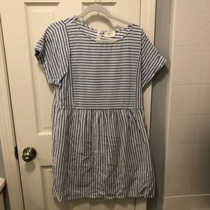 Light Blue and White striped dress